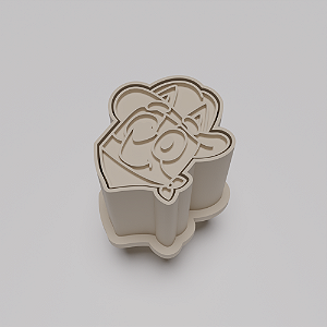 Ejetor e modelador de docinhos/brigadeiro - Bluey Chapéu