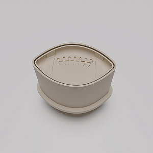 Ejetor e modelador de docinhos/brigadeiro - Bola de Futebol Americano modelo com Profundidade