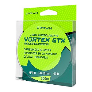 Linha Monofilamento Crown Vortex GTX - 300M