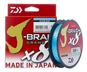LINHA MULTIFILAMENTO DAIWA JBRAID GRAND X8 ISLAND BLUE