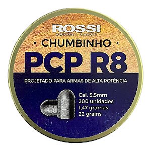 Chumbinho Rossi PCP R8 5.5mm 200UN