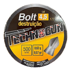 Chumbinho Technogun Bolt Destruição 4.5mm 500UN
