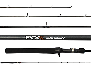 VARA PARA CARRETILHA ZEST FOX CARBON 6'0" (1,83M) 12-25LBS FXC-C601MH - INTEIRIÇA