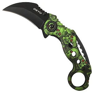 CANIVETE DEYU KARAMBIT VERDE - W01