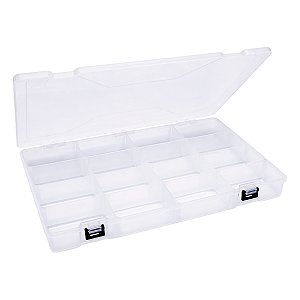 Estojo Organizador Lucky Big Box com Compartimentos Ajustáveis e Trava de Fechamento