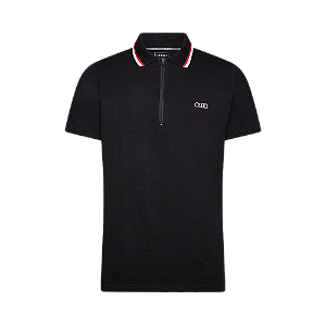 Camisa Polo Design Masculino Four Rings Audi Preto