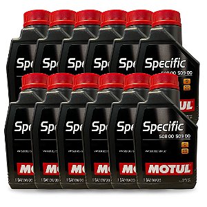 12 Litros de Óleo Motul 0W20 Specific 508 00 / 509 00 Sintético Audi