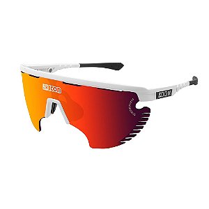 Óculos Scicon Aerowing Lamon Branco Lente Vermelha