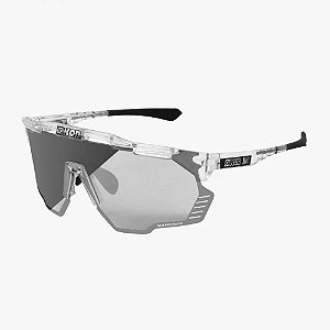 Óculos Scicon Aeroshade Kunken Crystal Lente Fotocromatico Prata