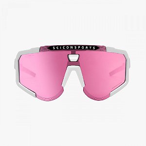 Oculos Scicon Aeroscope Branco Lente Rosa e Lente Reserva Verde Trail