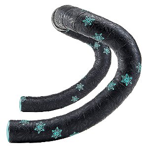 Fita de Guidão para Bicicleta Preto com Azul Celeste Bt-78