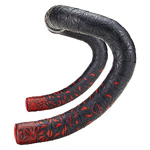 Fita de Guidão para Bicicleta Preto com Vermelho Bt-59