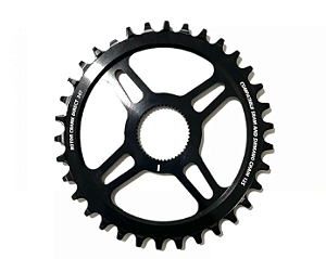 Coroa unica Rotor 12v Session Parts Preta (34T) - 12 Velocidades - AL 7075
