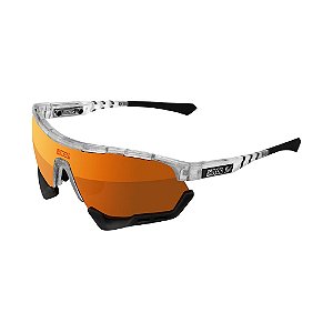 Óculos Scicon Aerotech Branco Gelo Lente Bronze