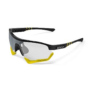 Óculos Scicon Aerotech Preto Lente Prata Fotocromática com Adaptador de Grau