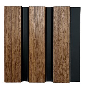 Painel Ripado Finottato - Freijo/Preto 25mm - 2,85m linear