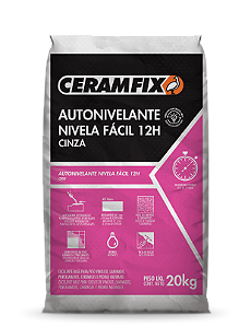 Autonivelante Ceramfix - Nivela Fácil 12h - Cinza - 20kg