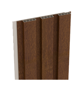 Painel Ripado Externo - Arquitech - Crossout Force - Walnut - 20mm - 3,20x 20cm