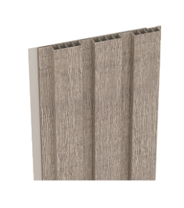 Painel Ripado Externo - Arquitech - Crossout Force - Ash - 20mm - 3,20x 20cm