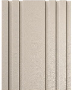 Painel Ripado - Arquitech - Crosswall  Track - Couro Bege - 8mm - 2,80x 20cm