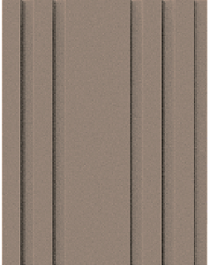 Painel Ripado - Arquitech - Crosswall  Track - Cappuccino - 8mm - 2,80x 20cm