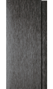 Painel Ripado - Arquitech - Crosswall  Line - Preto Escovado - 12mm - 2,80x11,3cm