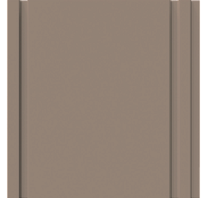 Painel Ripado - Arquitech - Crosswall  Flat - Cappuccino - 8mm - 2,80x25cm