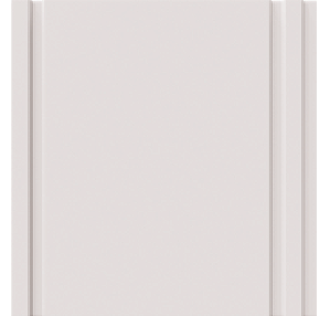 Painel Ripado - Arquitech - Crosswall Flat - Branco Lunar - 8mm - 2,80x25cm