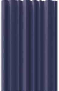 Painel Ripado - Arquitech - Crosswall  Cortine - Azul Profundo - 14,9mm - 2,80x15,3cm