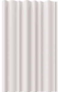 Painel Ripado - Arquitech - Crosswall  Cortine - Branco Lunar - 14,9mm - 2,80x15,3cm