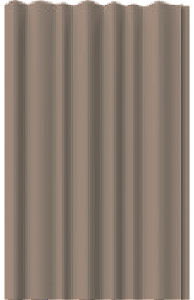 Painel Ripado - Arquitech - Crosswall  Cortine - Cappuccino - 14,9mm - 2,80x15,3cm