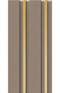 Painel Ripado - Arquitech - Crosswall  Stipe - Cappuccino Gold - 8mm - 2,80x12cm