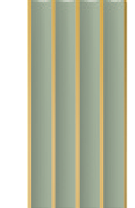 Painel Ripado - Arquitech - Crosswall  Ressonance - Verde Acqua Gold - 8mm - 2,80x12cm