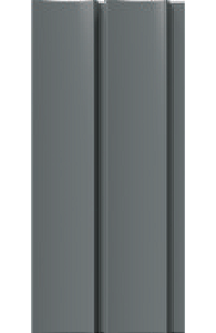 Painel Ripado - Arquitech - Crosswall  Pulse - Cinza Chumbo - 11,6mm - 2,80x11,3 cm
