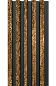 Painel Ripado - Arquitech - Crosswall  Essence - Elm Wood - 12mm - 2,80x13,5 cm