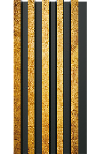 Painel Ripado - Arquitech - Crosswall  Essence - Rusty Gold - 12mm - 2,80x13,5 cm