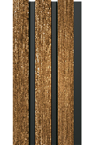 Painel Ripado - Arquitech - Crosswall  Legacy - Elm Wood - 12mm - 2,80x11,3 cm