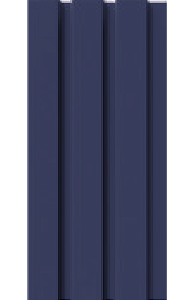 Painel Ripado - Arquitech - Crosswall  Legacy - Azul Profundo - 12mm - 2,80x11,3 cm