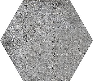 Piso Porcelanato - Incepa - Coleção Seattle - Acetinado - Gris - Hexagonal - 8,50 mm - 215 x 215mm - 0,93 m2