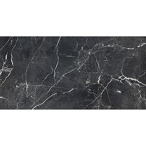 Piso Porcelanato - Roca - Coleção Venato Black - Polido - Preto - 7 mm - 60 X 120 - 2,13 m2