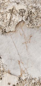 Piso Porcelanato - Roca - Coleção Patagonia - Acetinado - Bege - 7 mm - 120 X 250 - 2,99 m2