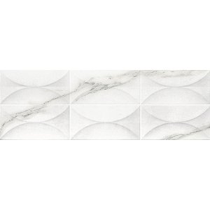 Piso Porcelanato - Roca - Coleção Calacata Light - Acetinado - Cinza - 11 mm - 30 X 90 - 1,08 m2