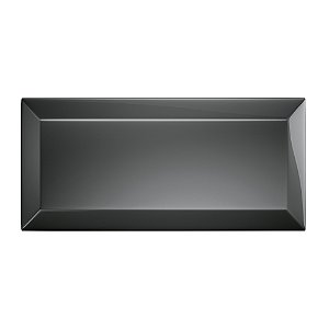Piso Porcelanato - Roca - Coleção Bisote - Brilhante - Negro  - 7 mm - 7,7 X 15 - 0,93 m2