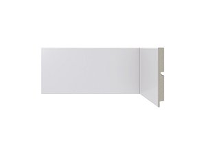Rodapé Poliestireno - Santa Luzia - Branco - Liso - 10 cm