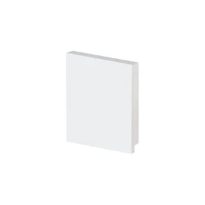 Rodapé Poliestireno Slim - Arquitech - Branco - Liso - 10 cm - 2,4m