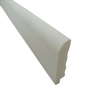 Rodapé Poliestireno - Arquitech - Branco - Boleado - 7 cm - 2,4m