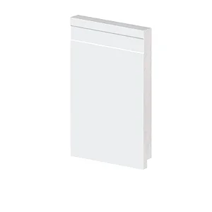 Rodapé Poliestireno - Arquitech - Branco - Frisado - 20 cm - 2,4m