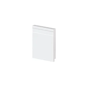 Rodapé Poliestireno - Arquitech - Branco - Frisado - 12 cm - 2,4m