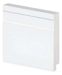 Rodapé Poliestireno - Arquitech - Branco - Frisado - 7 cm - 2,4m