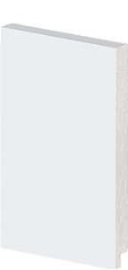 Rodapé Poliestireno - Arquitech - Branco - Liso - 20 cm - 2,4m